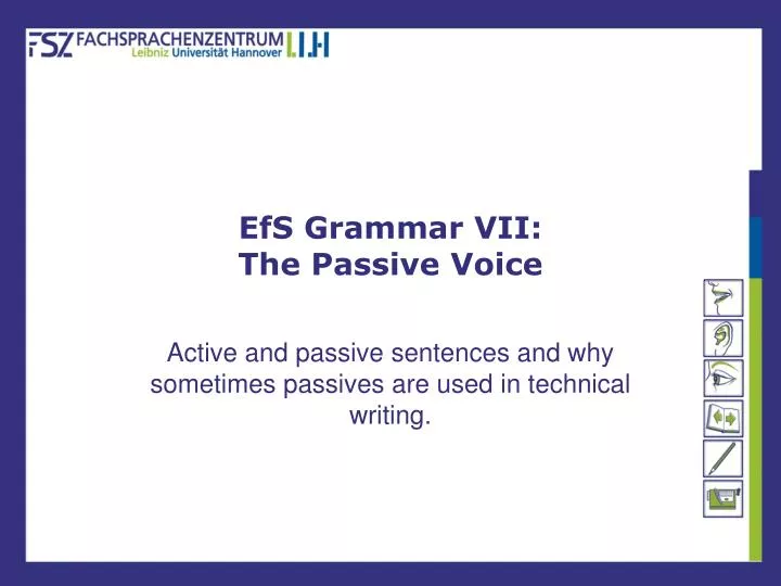 efs grammar vii the passive voice