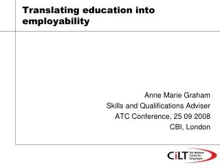 Translating education into employability