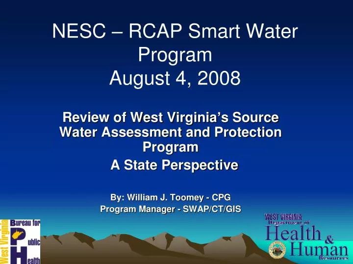 nesc rcap smart water program august 4 2008