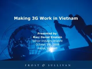 Making 3G Work in Vietnam
