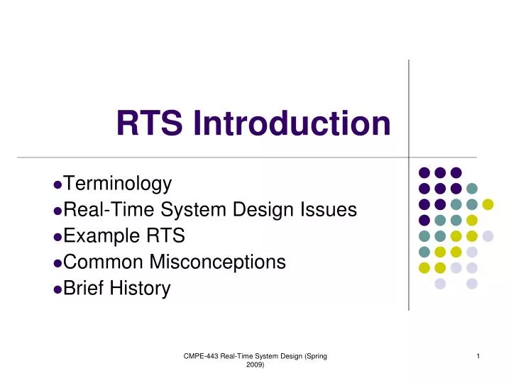 rts introduction