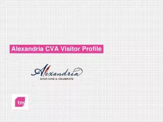 Alexandria CVA Visitor Profile