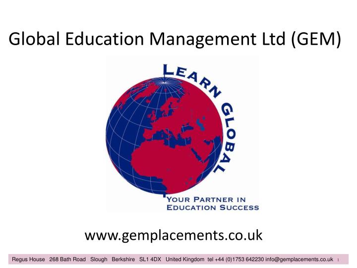 global education management ltd gem