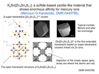 K 6 Sn[Zn 4 Sn 4 S 17 ]: a sulfide-based zeolite-like material that shows enormous affinity for mercury ions (Mercouri