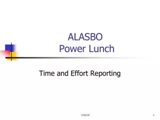 ALASBO Power Lunch