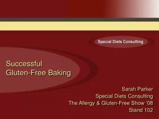 Successful Gluten-Free Baking