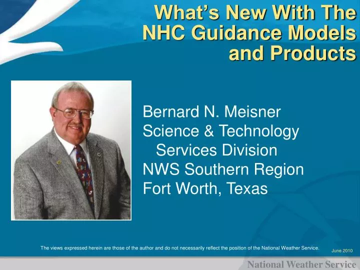 what s new with the nhc guidance models and products
