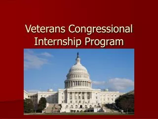 Veterans Congressional Internship Program