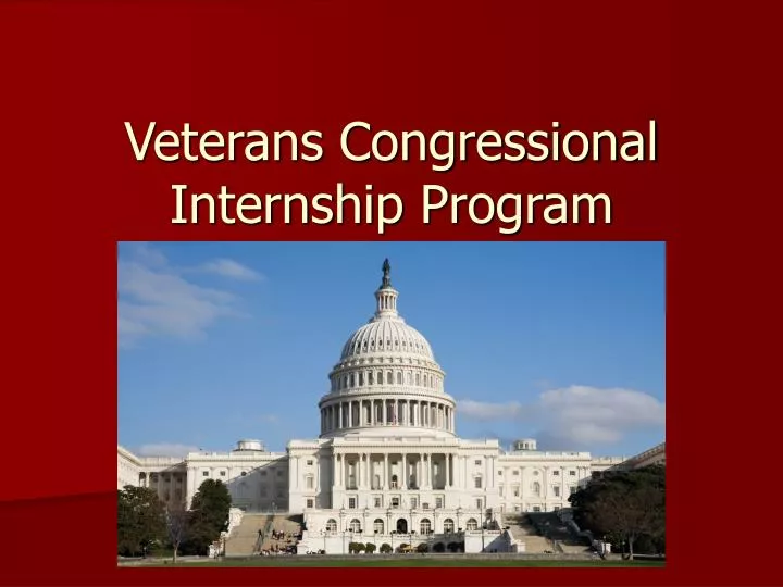 veterans congressional internship program