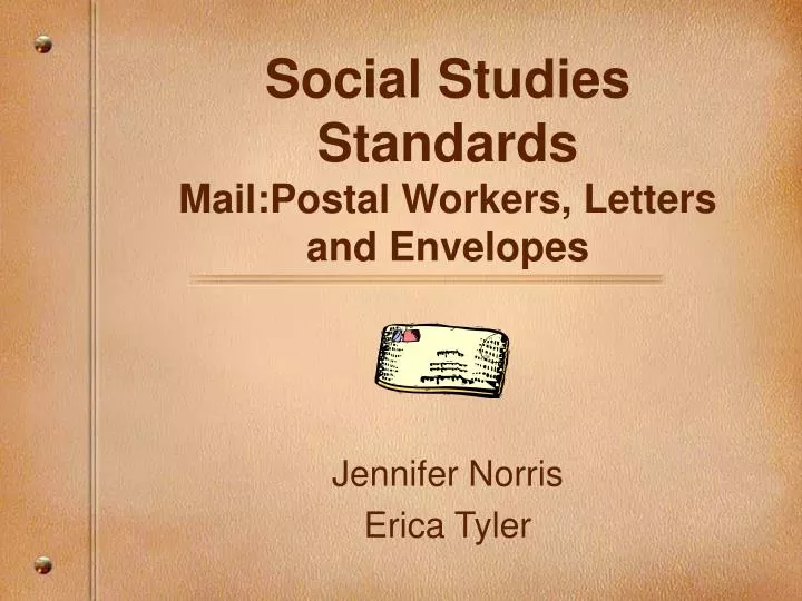 social studies standards mail postal workers letters and envelopes