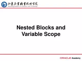 Nested Blocks and Variable Scope
