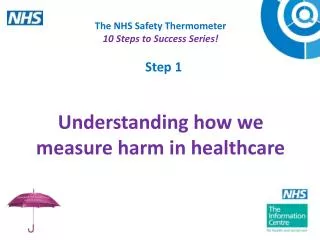 The NHS Safety Thermometer 10 Steps to Success Series! Understanding how we measure harm in healthcare