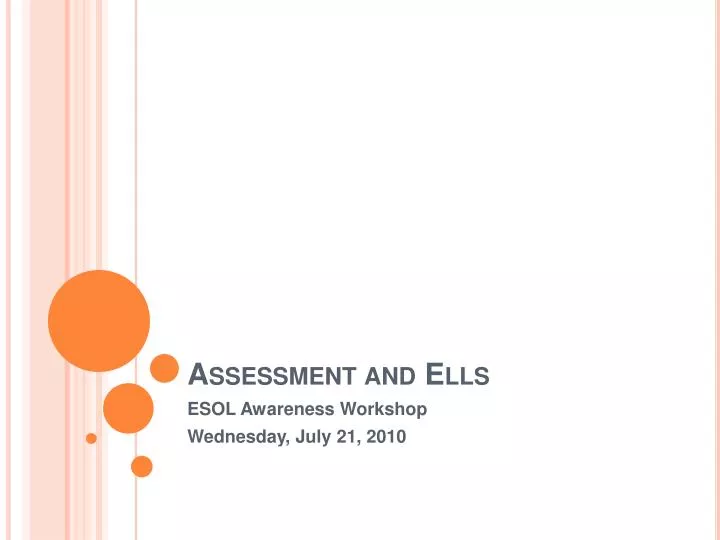 assessment and ells