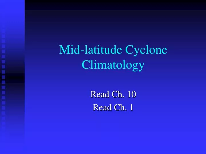 mid latitude cyclone climatology