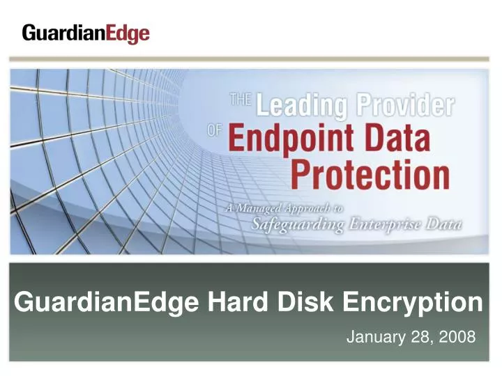 guardianedge hard disk encryption