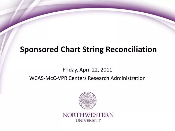 sponsored chart string reconciliation