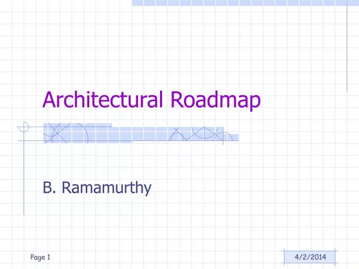 architectural roadmap