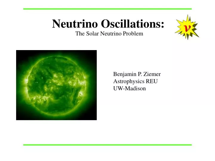 neutrino oscillations