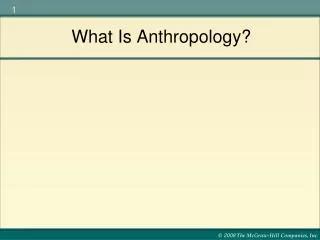 What Is Anthropology?