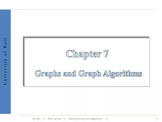 Chapter 7 Graphs and Graph Algorithms