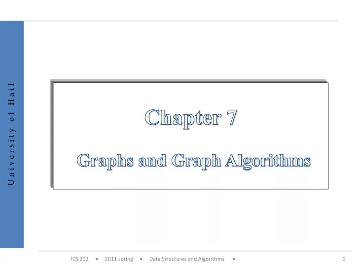 chapter 7 graphs and graph algorithms