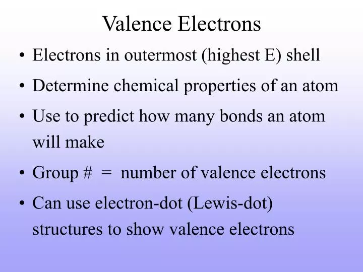 valence electrons