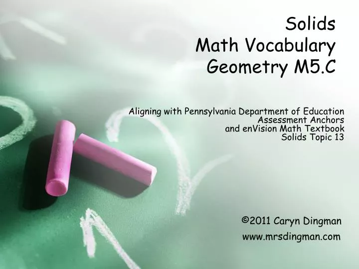 solids math vocabulary geometry m5 c