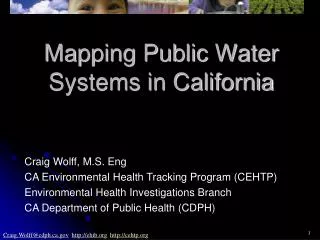 Mapping Public Water Systems in California