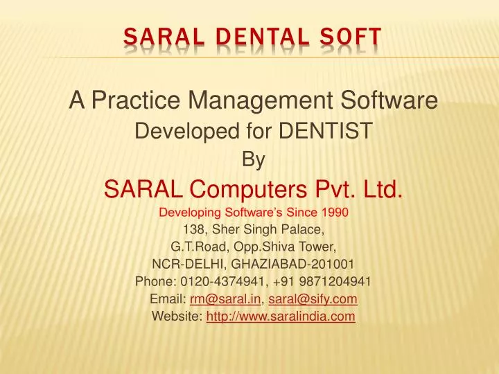saral dental soft