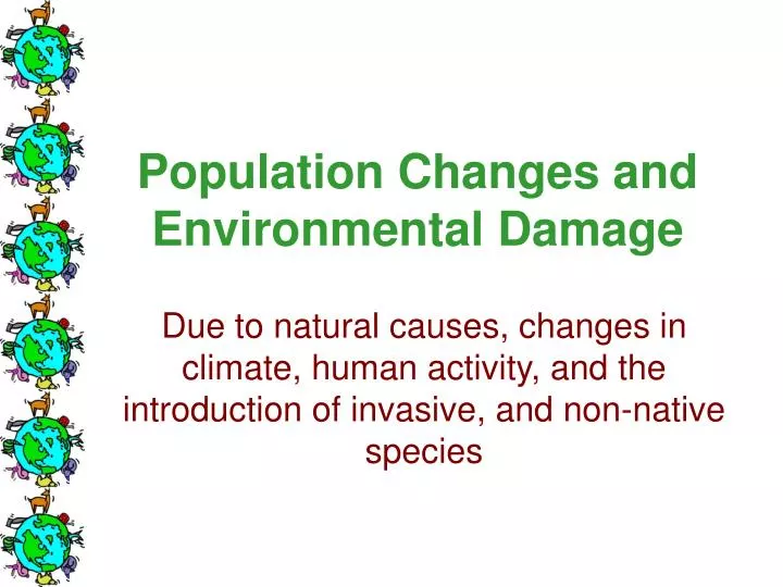 population changes and environmental damage