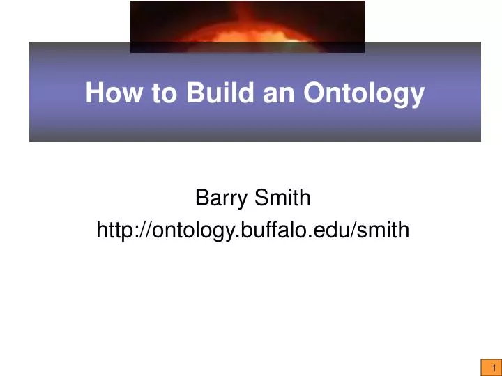 how to build an ontology