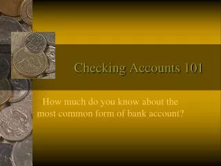 Checking Accounts 101