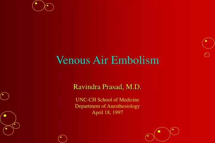 venous air embolism