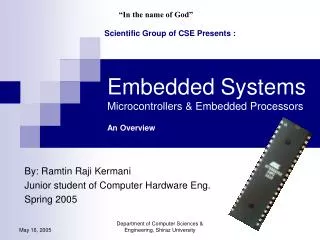 Embedded Systems Microcontrollers &amp; Embedded Processors An Overview