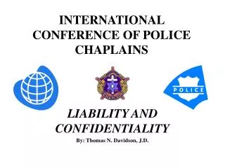 INTERNATIONAL CONFERENCE OF POLICE CHAPLAINS