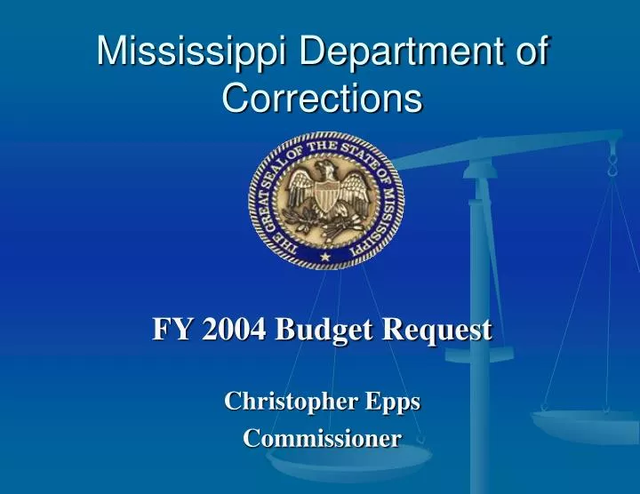 mississippi department of corrections
