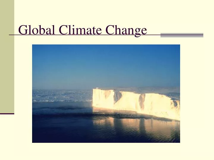 global climate change