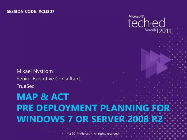map act pre deployment planning for windows 7 or server 2008 r2