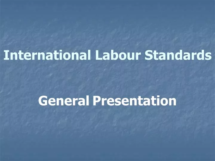 international labour standards