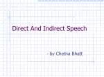 PPT - Direct and Indirect Speech PowerPoint Presentation, free download ...