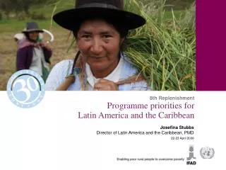 Programme priorities for Latin America and the Caribbean