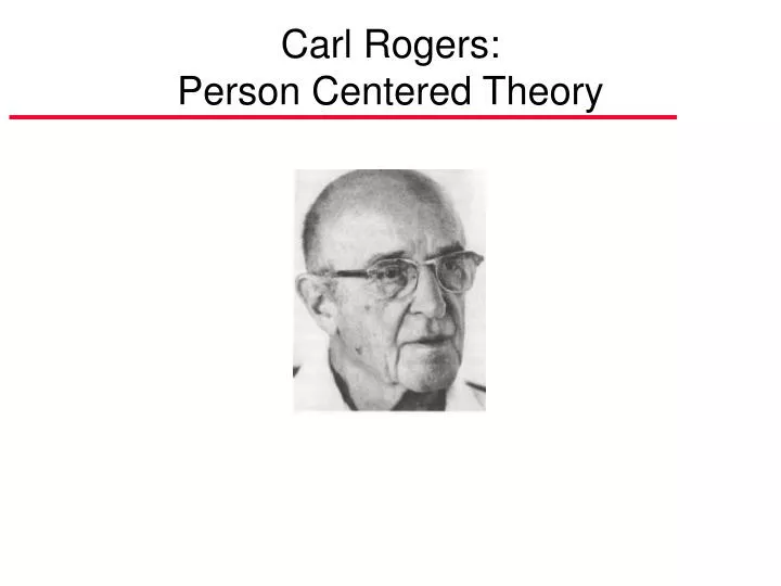 carl rogers person centered theory