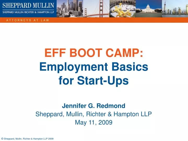eff boot camp employment basics for start ups