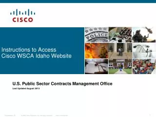 Instructions to Access Cisco WSCA Idaho Website