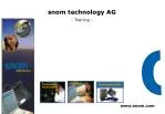 snom technology AG - Training - - slide 1
