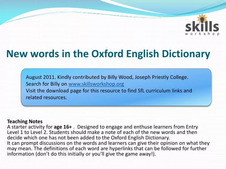 new words in the oxford english dictionary