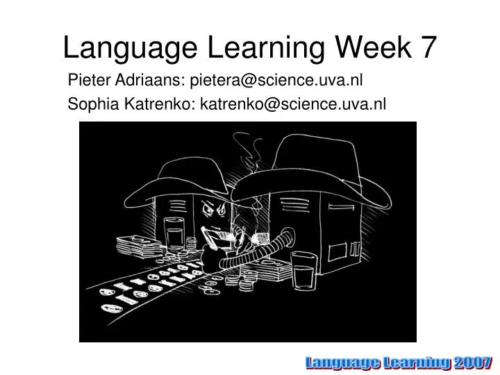 language learning week 7