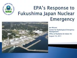 EPA’s Response to Fukushima Japan Nuclear Emergency