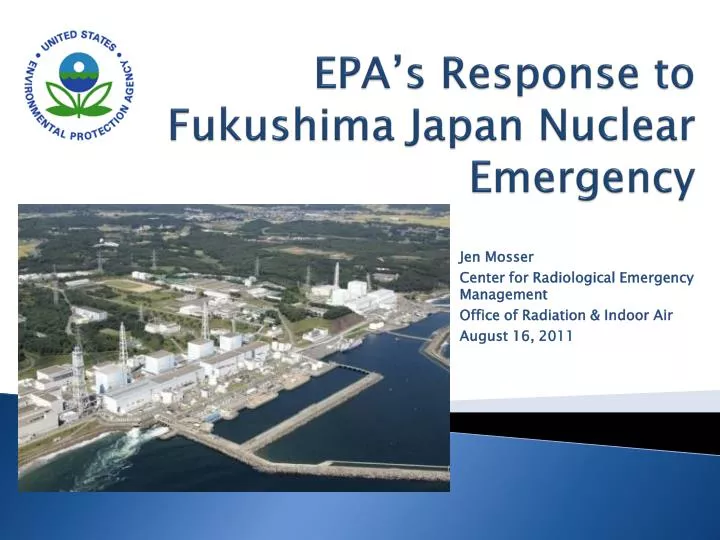 epa s response to fukushima japan nuclear emergency