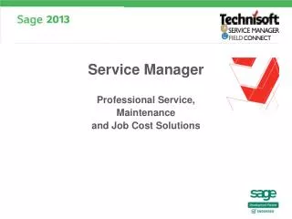 Professional Service, Maintenance and Job Cost Solutions